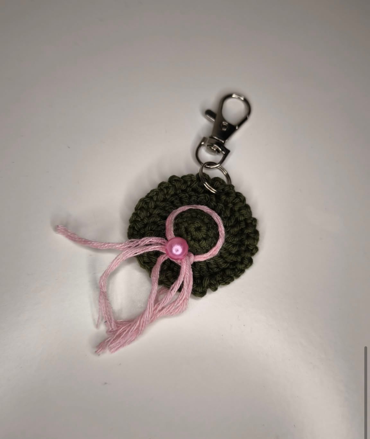 Porte-clé Chapeau Noir & Rose