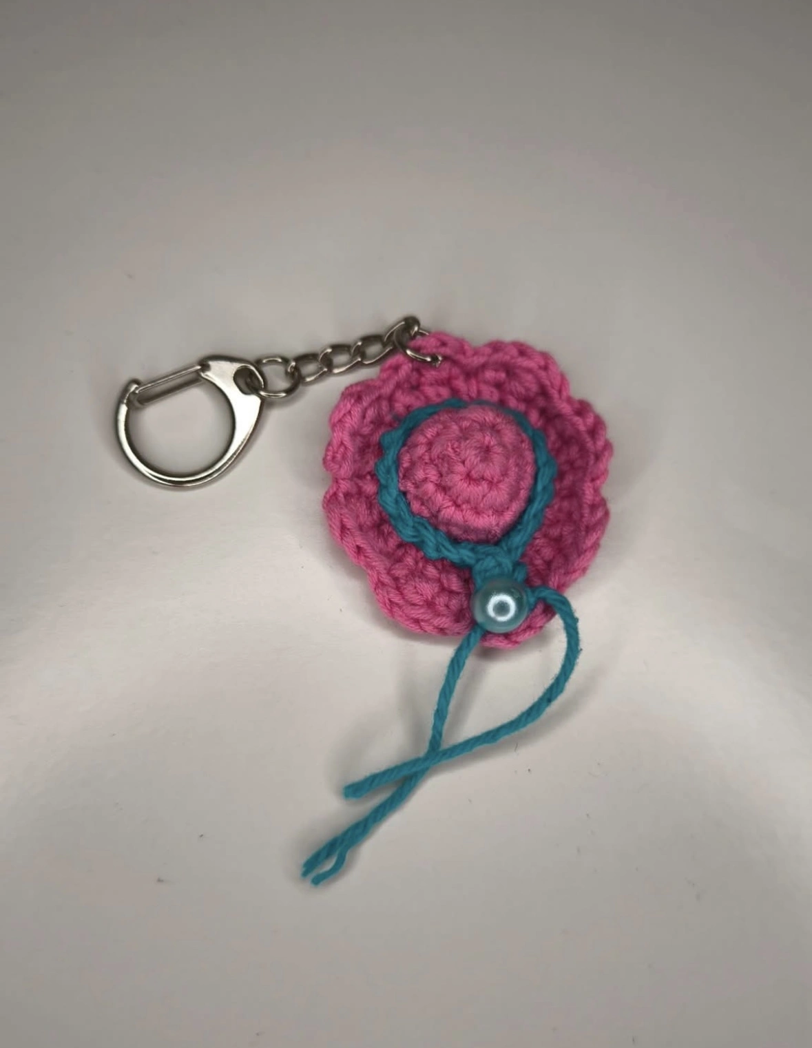 Porte-clé Chapeau Rose & Bleu