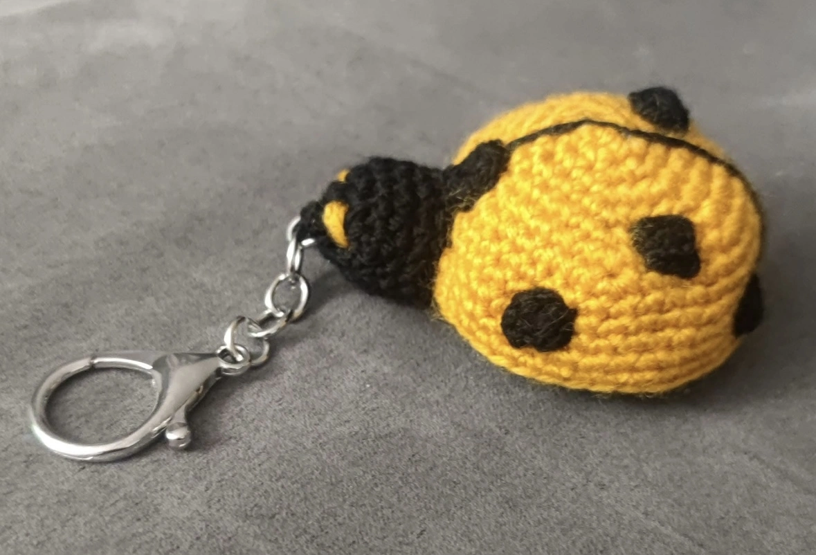 Porte-clé Coccinelle Jaune