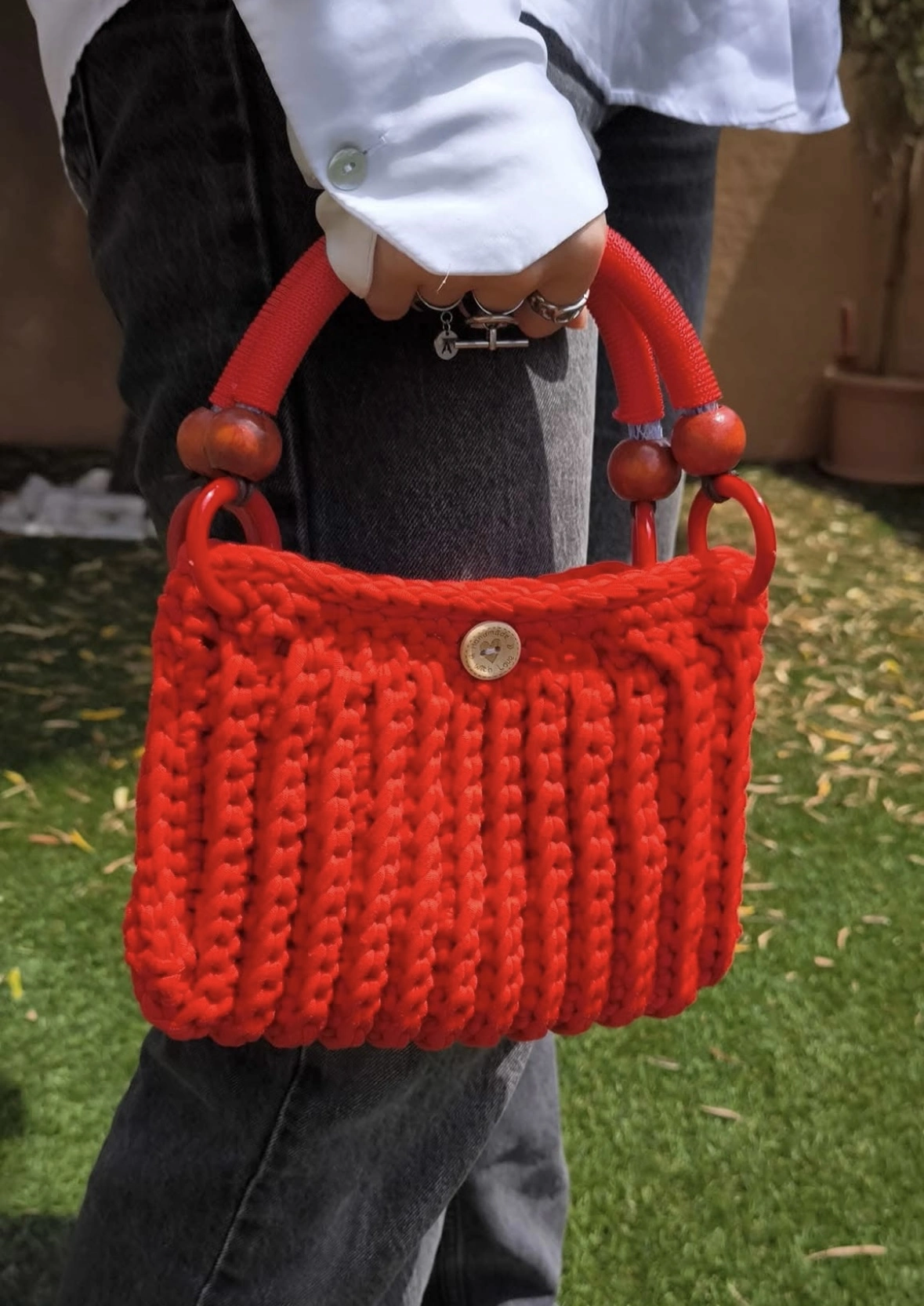 Sac à Main Rouge Artisanal